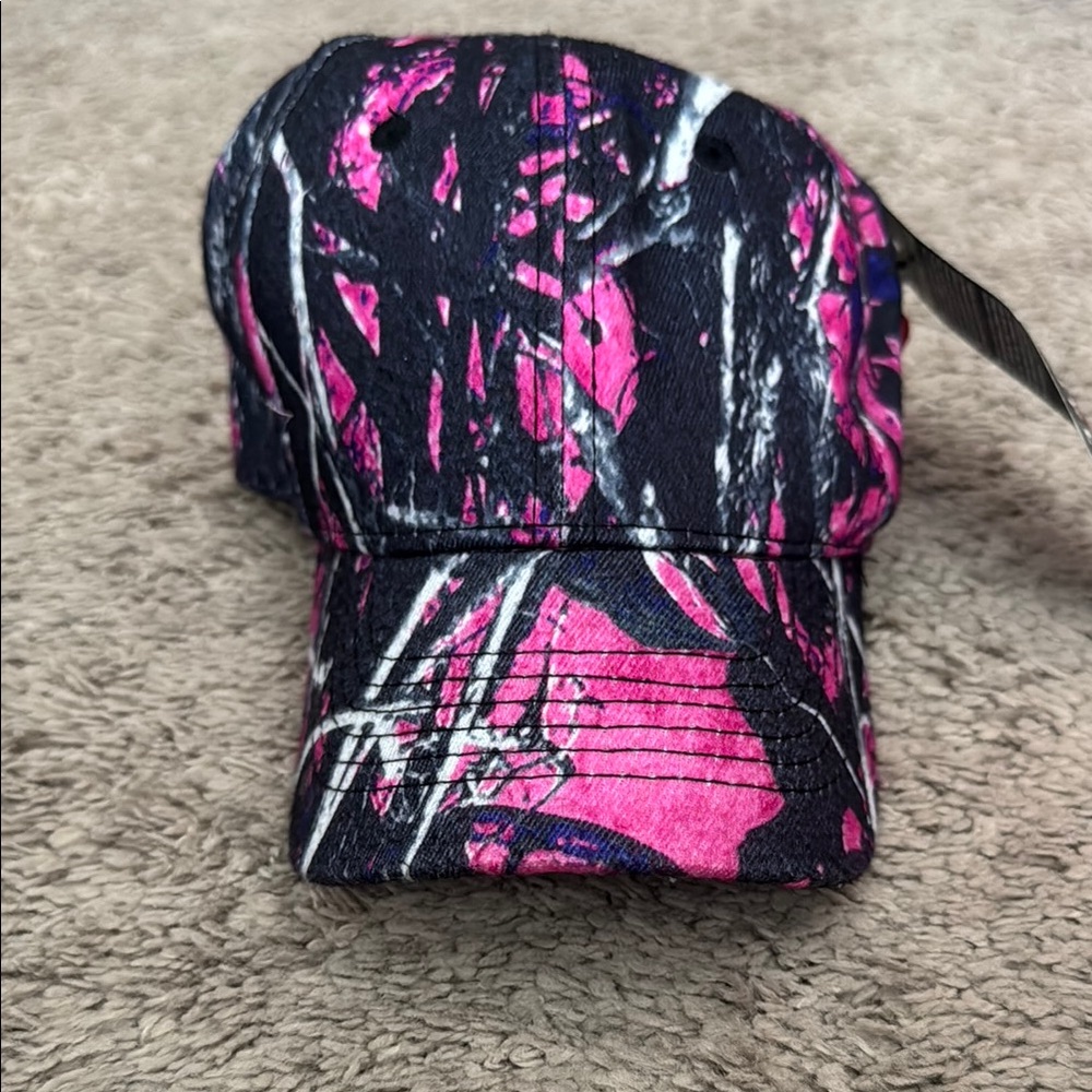 NWT!! Pink and Black Camouflage Cap